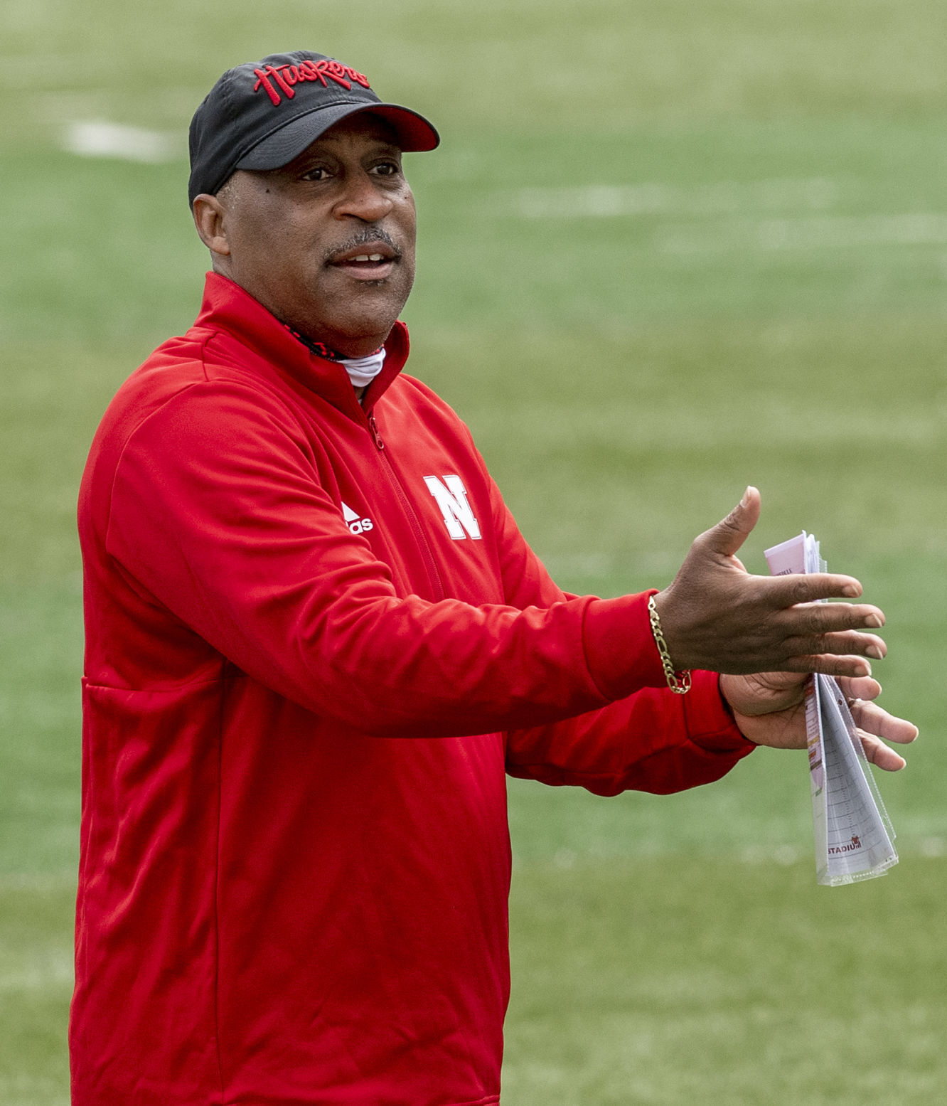 Nebraska football practice, 4.17
